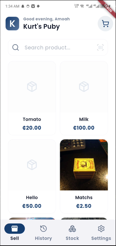 Trader POS App Screenshot